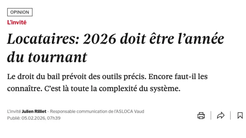Locataires: 2026 doit être l’année du tournant